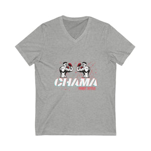 Fight T-Shirt Chama MMA Gift for Boyfriend V-Neck Tee JJ