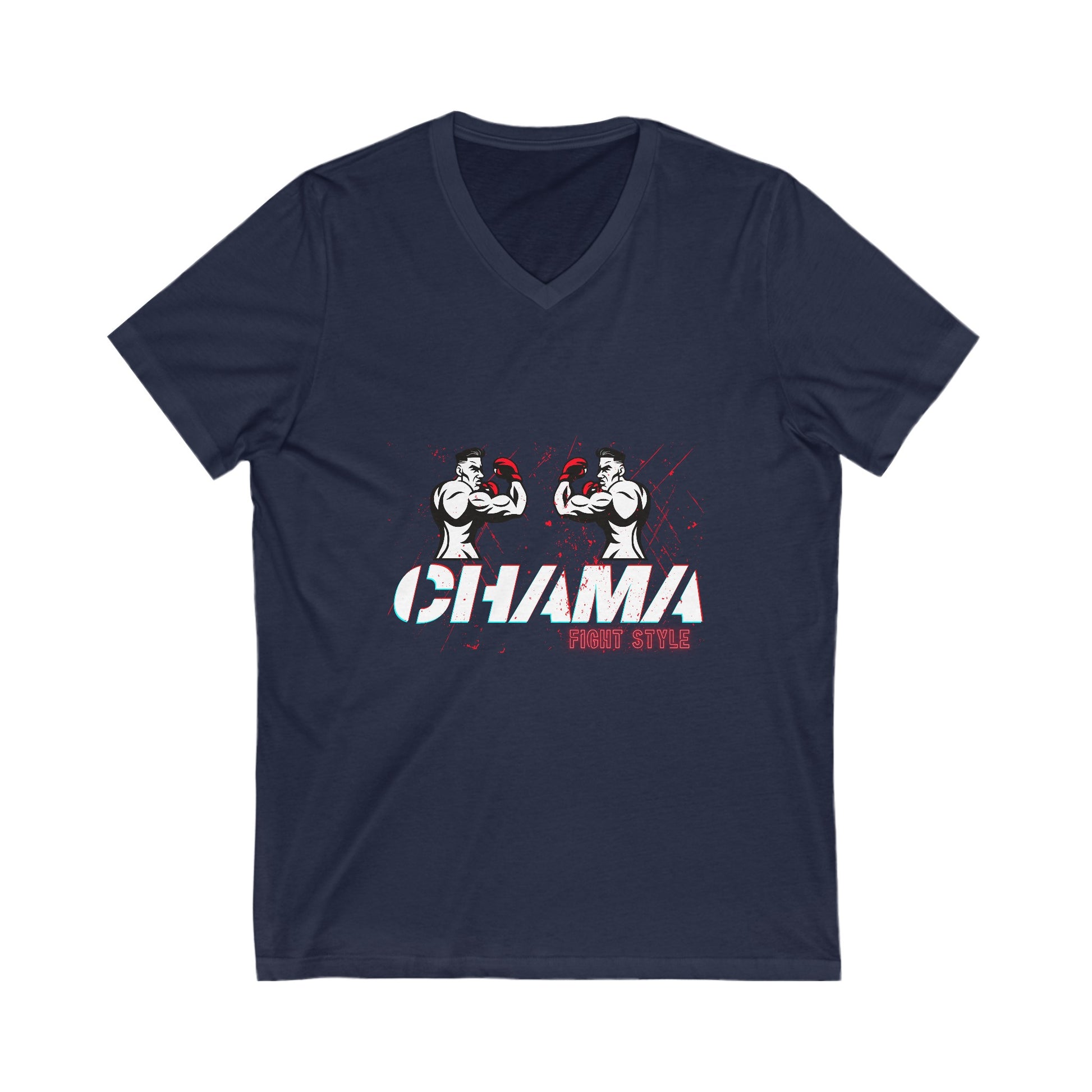 Fight T-Shirt Chama MMA Gift for Boyfriend V-Neck Tee JJ