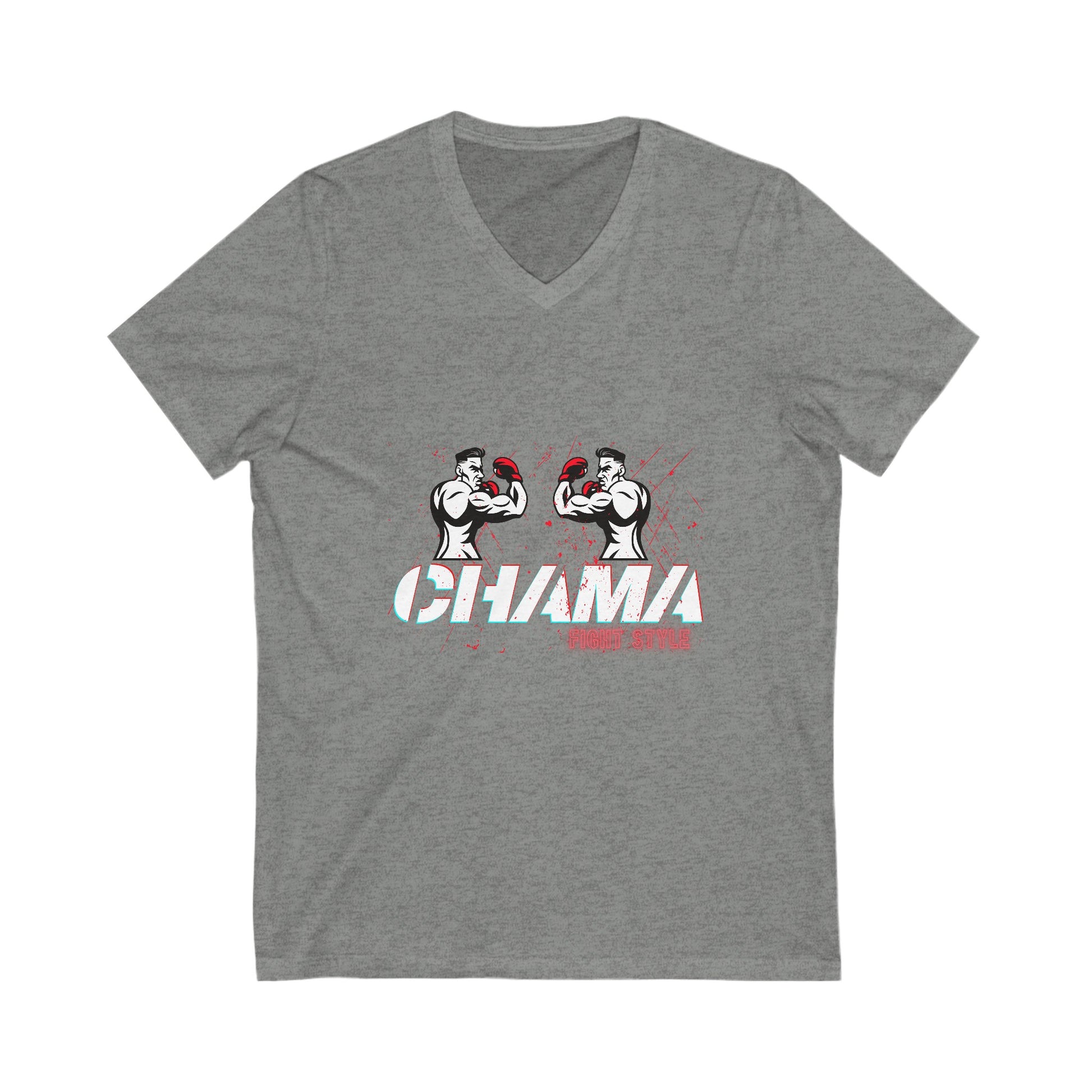 Fight T-Shirt Chama MMA Gift for Boyfriend V-Neck Tee JJ